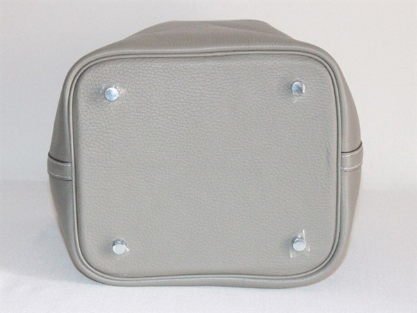 Fake & Replica Hermes Picotin Double Shoulder Bag Grey 509060